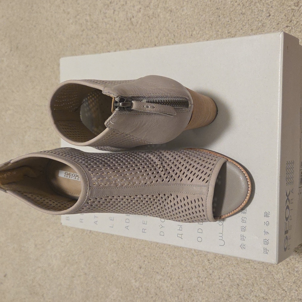 Geox Brand New Open Toe Ankle Boots - Callie